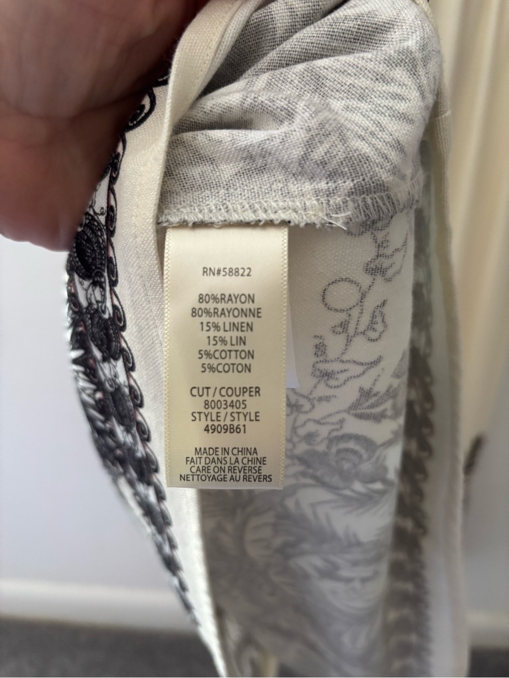 Max Studio Midi Dress Linen blend size M-L - Picture 6 of 15